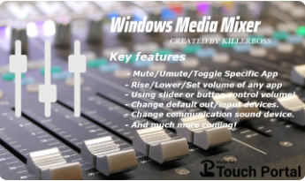 A TouchPortal plugin that interfaces Window's audio api.